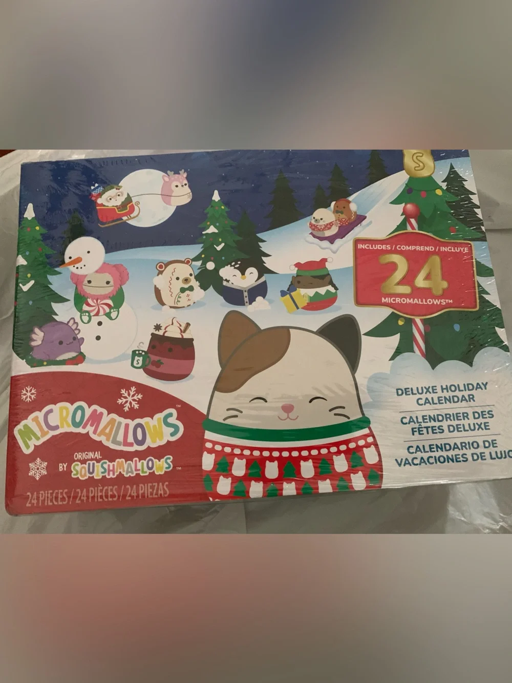 Squishmallows micromallows deluxe holiday plush calendar NIB